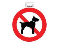Exacompta - Pictogramme adhésif "interdit aux chiens" - 20 cm de diamètre
