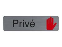 Exacompta - Plaque adhésive - 16,5 x 4,4 cm - Privé