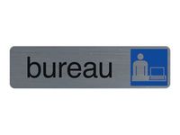 Exacompta - Pictogramme - Bureau - 44 x 165 mm - aluminium brossé