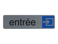 Exacompta - Pictogramme - Entrée - 44 x 165 mm - aluminium brossé