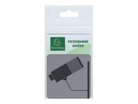 Exacompta - Plaque de signalisation Surveillance caméra - 75 x 75 mm - aluminium brossé