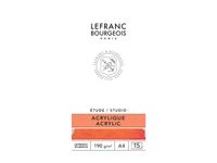Lefranc Bourgeois Studio - Papier pour peinture acrylique - A4 - 15 feuilles