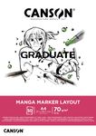 Canson Graduate Manga Marker Layout - Bloc dessin - 50 feuilles - A4 - 70 gr