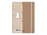Oberthur Carmen - Carnet de notes souple - A5 - ligné - 200 pages - sable