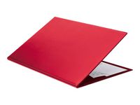 L'Agenda Moderne Satiny - Sous-main à rabat - 56 x 38 cm - rouge - Quo Vadis