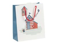 Clairefontaine - Sac cadeau - dieppe bleu/rouge - 21,5 cm x 10,2 cm x 25,3 cm