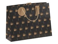 Clairefontaine - Sac cadeau kraft - essentiel noir - 37,3 cm x 11,8 cm x 27,5 cm