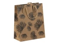 Clairefontaine - Sac cadeau kraft - essentiel noir - 26,5 cm x 14 cm x 33 cm