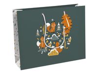 Clairefontaine - Sac cadeau - fox multicolore - 37,3 cm x 11,8 cm x 27,5 cm