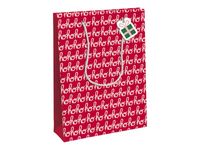 Clairefontaine - Sac cadeau - ho ho ho rouge - 26,5 cm x 14 cm x 33 cm