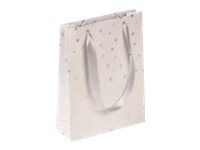 Clairefontaine Premium Valentine - Sac cadeau blanc - 17 cm x 6 cm x 22 cm