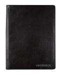 Maverick All Black - Conférencier A4 zippé avec bloc notes - noir
