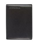 Maverick - Portefeuille à 2 volets anti-piratage avec compartiment à monnaie- cuir noir