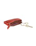 Porte-monnaie double cuir avec pochette cartes Savannah - rouge - label M