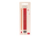 Legami - Pack de 3 recharges pour stylo effaçable - rouge