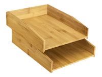 Silva by CEP - Pack de 2 corbeilles à courrier en bambou