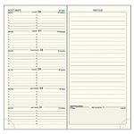 Recharge pour agenda SAS 17 - 1 semaine sur 1 page - 9 x 17,5 cm - Exacompta