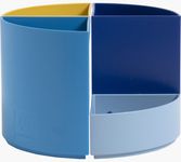 Exacompta BeeBlue - Pot à crayons modulable - 4 compartiments - couleurs assorties