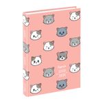 Agenda Cats - 1 jour par page - 12 x 17 cm - rose ou bleu - Viquel