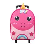Sac maternelle à roulettes Kids Licorne - 1 compartiment - rose - Bagtrotter