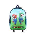 Sac maternelle à roulettes Super Mario - 1 compartiment - bleu - Bagtrotter