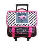 Cartable à roulettes Barbie 38 cm - 2 compartiments - multicolore - Bagtrotter
