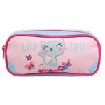 Trousse rectangulaire Lililou - 1 compartiment - rose - Bagtrotter