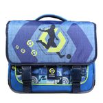 Cartable Ligue 1 - 38 cm - 2 compartiments - bleu - Bagtrotter