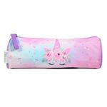 Trousse ronde Phileas Licorne - 1 compartiment - violet - Bagtrotter
