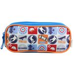 Trousse rectangulaire Phileas Skate - 2 compartiments - bleu - Bagtrotter