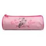 Trousse ronde Poivre Blanc - 1 compartiment - rose - Bagtrotter