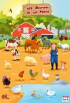 Poster pédagogique Animaux de la Ferme - 52 x 76 cm - Bouchut