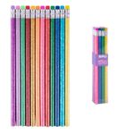 Apli Glitter - Crayon HB avec embout gomme - disponible dans différentes couleurs
