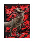 Chemise 3 rabats Jurassic World - 24 x 32 cm - rouge - Bagtrotter