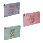 Trousse plate Ellipse - 1 compartiment - disponible dans différentes couleurs - Exacompta