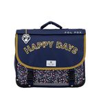 Cartable réversible Happy Blue 38 cm - 2 compartiments - liberty - Pol Fox
