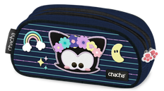 Trousse ronde Chacha Kinky - 1 compartiment - bleu - Kid'Abord