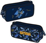 Trousse rectangulaire Batman Darknight - 2 compartiments - bleu nuit - Kid'Abord