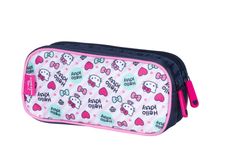 Trousse rectangulaire Hello Kitty Lovely - 2 compartiments - rose - Kid'Abord