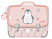 Cartable KIP Sweety 36 cm - 2 compartiments - rose - Kid'Abord