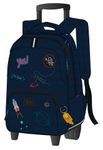 Sac à dos à roulettes KIP Mr Rocket - 2 compartiments - bleu jean - Kid'Abord