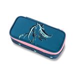 Trousse plumier Walker Fame 2.0 - 1 compartiment - lucky horse - bleu foncé