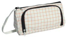  Trousse Walker Canvas grid - 1 compartiment - orange/noir
