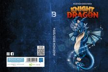 Agenda Dragon Knight - 1 jour par page - 12,5 x 17,5 cm - bleu - Bouchut