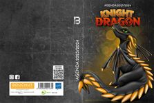 Agenda Dragon Knight - 1 jour par page - 12,5 x 17,5 cm - noir - Bouchut