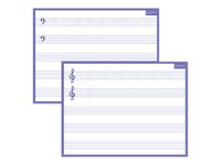 Bouchut - Ardoise médium - Solfège - 32 x 42 cm - double face