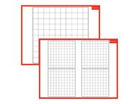 Bouchut - Ardoise médium - Quadrillage - 32 x 42 cm - double face