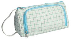  Trousse Walker Canvas grid - 1 compartiment - vert/bleu clair