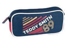 Trousse rectangulaire Teddy Smith Warm Up - 1 compartiment - bleu/rouge - Hamelin