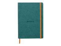 RHODIA Rhodiarama - Carnet souple A5 - 160 pages - pointillés - paon